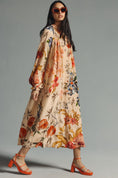 Load image into Gallery viewer, Siddhartha Bansal Ruffled Tie-Neck Dress
