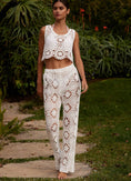 Load image into Gallery viewer, Blue Tassel Crochet Trousers
