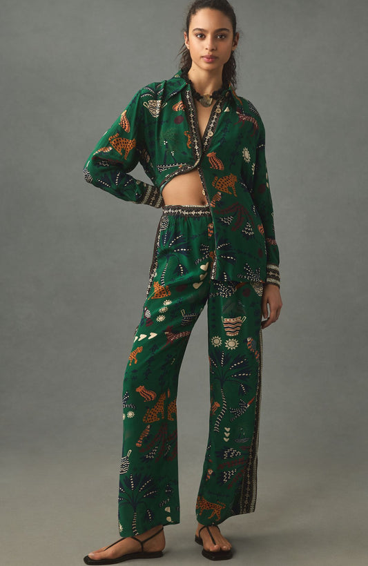 Farm Rio x Anthropologie Printed Pull-On Pants