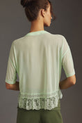 Load image into Gallery viewer, DOLAN Short-Sleeve Sheer Lace Top
