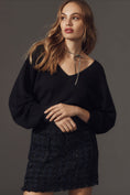 Load image into Gallery viewer, By Anthropologie Sheer V-Neck Batwing Sweater
