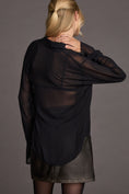 Load image into Gallery viewer, By Anthropologie Sheer Long-Sleeve Blouse
