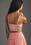 Load image into Gallery viewer, By Anthropologie Embroidered Mesh Corset Top
