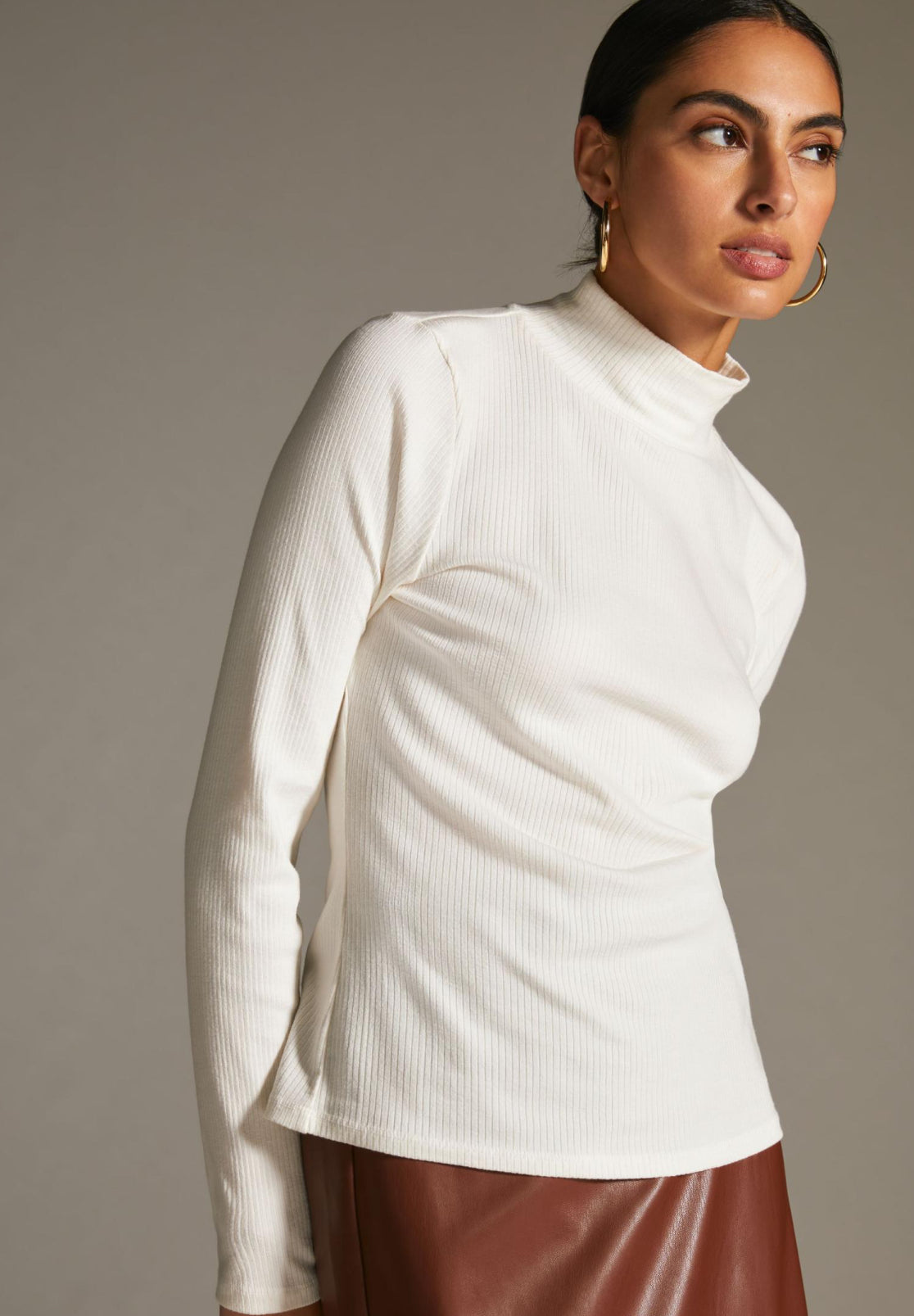 Maeve Ribbed Turtleneck