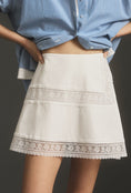 Load image into Gallery viewer, Mare Mare Lace-Trim Craft Mini Skirt
