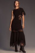 Load image into Gallery viewer, Hutch Asymmetrical Lace Mix Maxi Slip Dress
