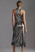 Load image into Gallery viewer, By Anthropologie Metallic Racerback Midi Dress
