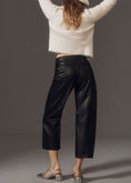 Load image into Gallery viewer, Maeve Smart Sport Faux Leather Barrel Pants
