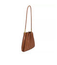 Load image into Gallery viewer, Carrie Pleated Shoulder Bag - Saddle
