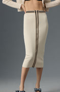 Load image into Gallery viewer, By Anthropologie Zip-Front Knit Midi Skirt
