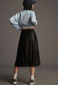 Load image into Gallery viewer, Sunday in Brooklyn A-Line Sequin Midi Skirt
