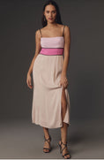 Load image into Gallery viewer, Maeve Colorblock Slip Midi Dress
