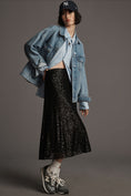 Load image into Gallery viewer, Sunday in Brooklyn A-Line Sequin Midi Skirt
