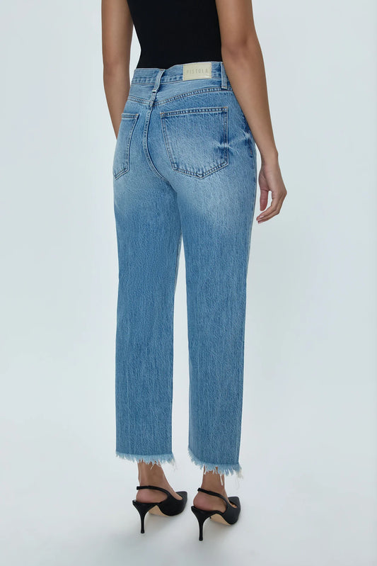 Pistola Cassie High-Rise Crop Straight-Leg Jeans