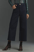 Load image into Gallery viewer, The Colette Sparkle Denim Cropped Wide-Leg Jeans by Maeve
