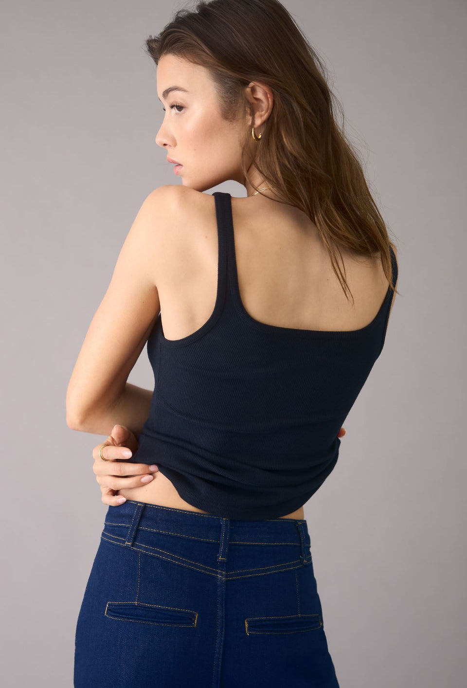 Pilcro Scoop-Neck Tank