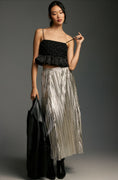 Load image into Gallery viewer, The Gigi Pleated Metallic Skirt
