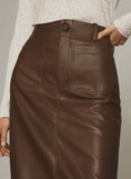 Load image into Gallery viewer, The Colette Faux Leather Skirt by Maeve
