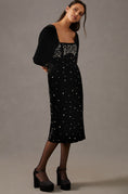 Load image into Gallery viewer, Maeve Embellished Velvet Dress
