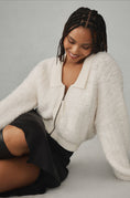 Load image into Gallery viewer, By Anthropologie Zip-Up Brushed Sweater Cardigan
