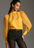 Load image into Gallery viewer, By Anthropologie Organza Blouse
