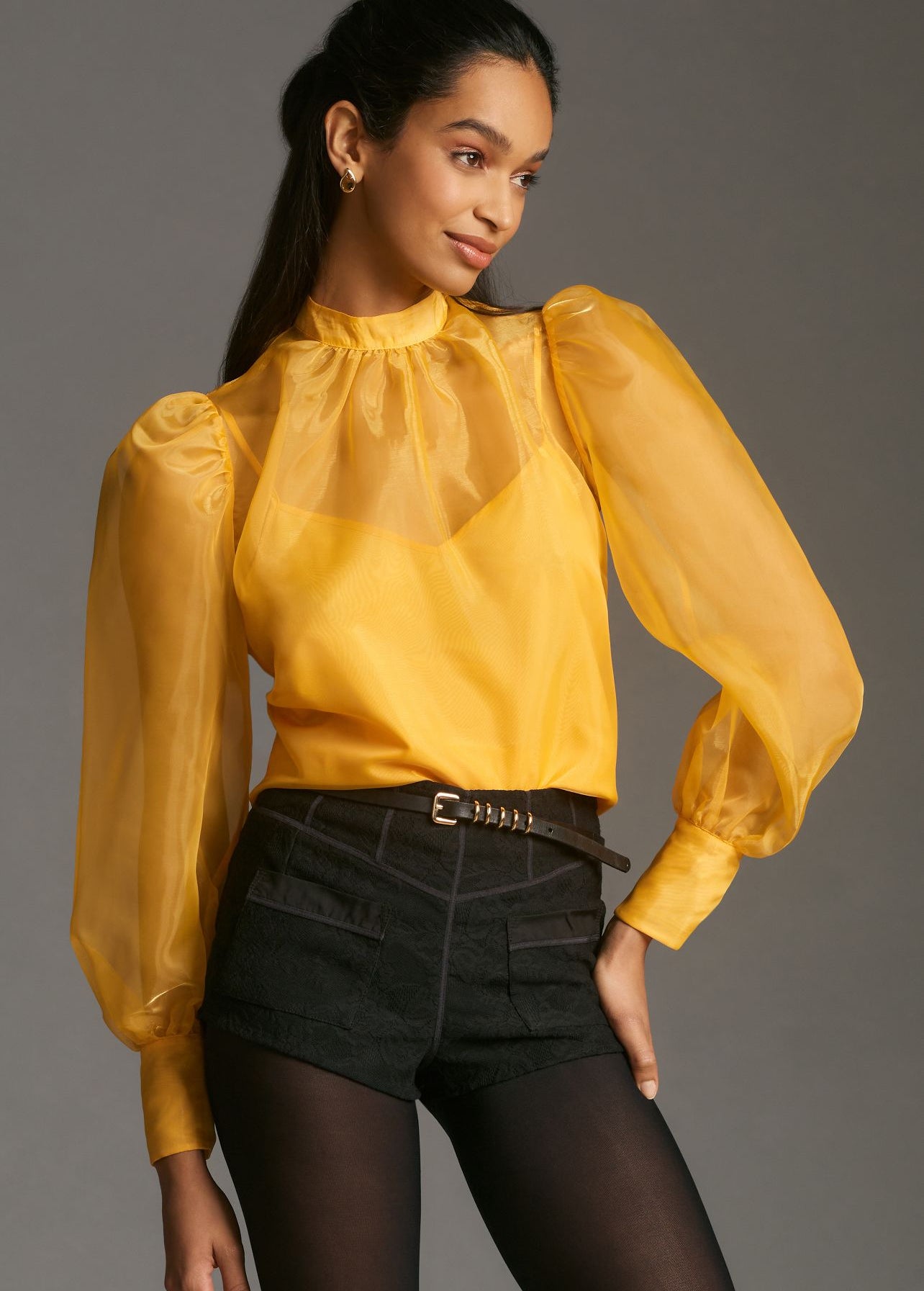 By Anthropologie Organza Blouse