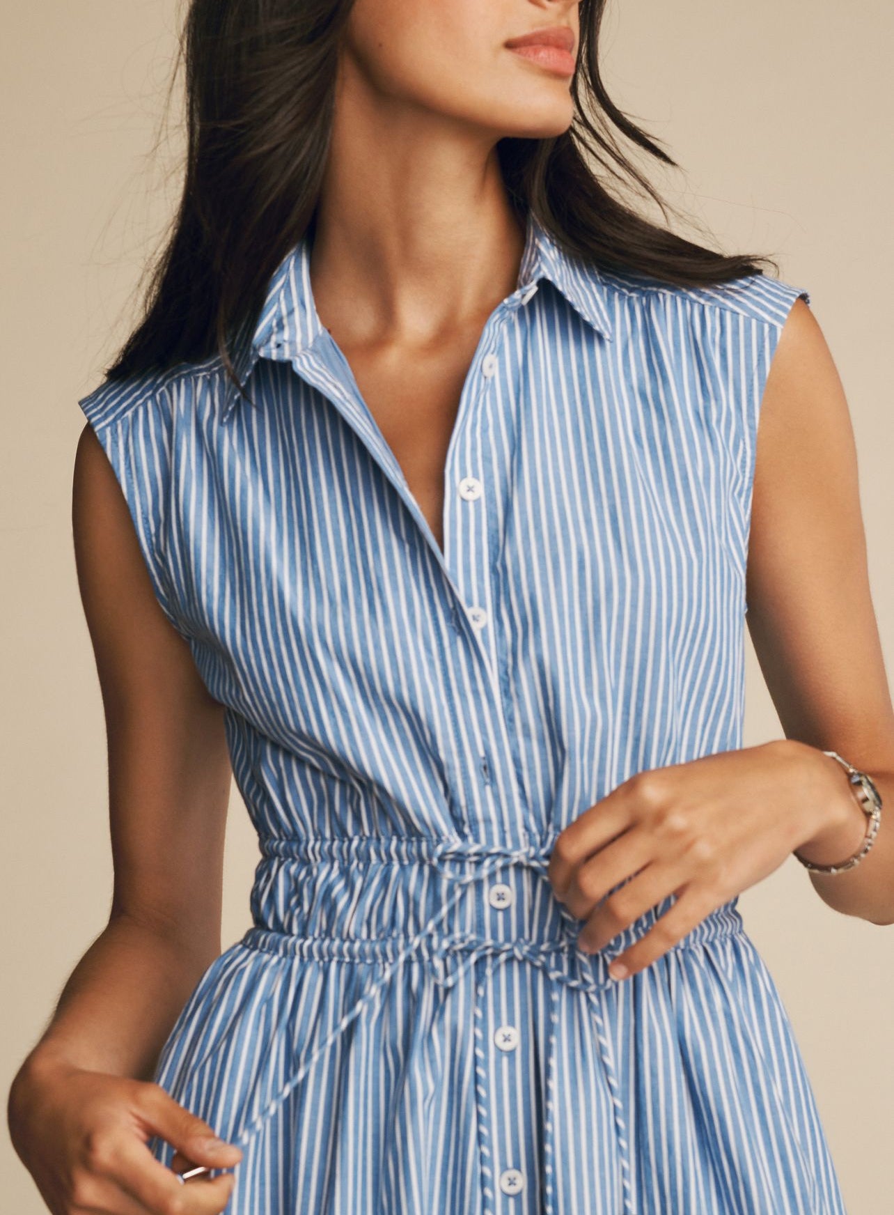 Maeve Sleeveless Shirt Dress