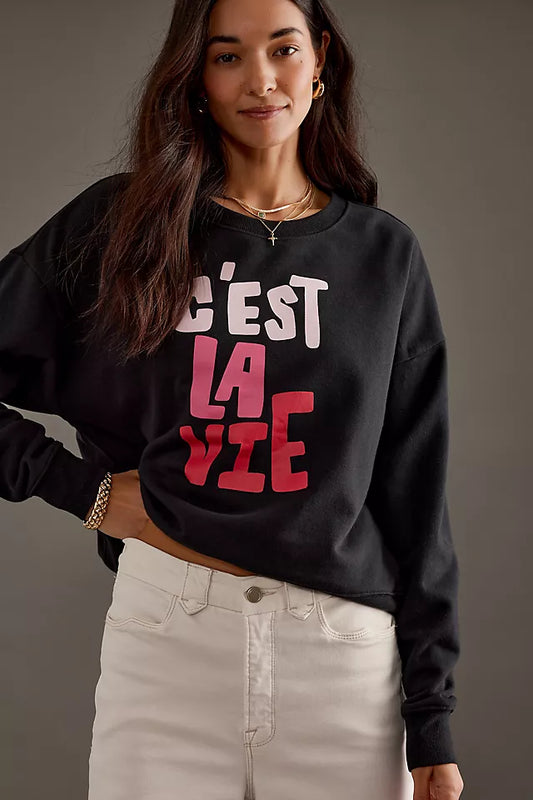 Maeve x SimplyExtraJordanary C'est La Vie Sweatshirt