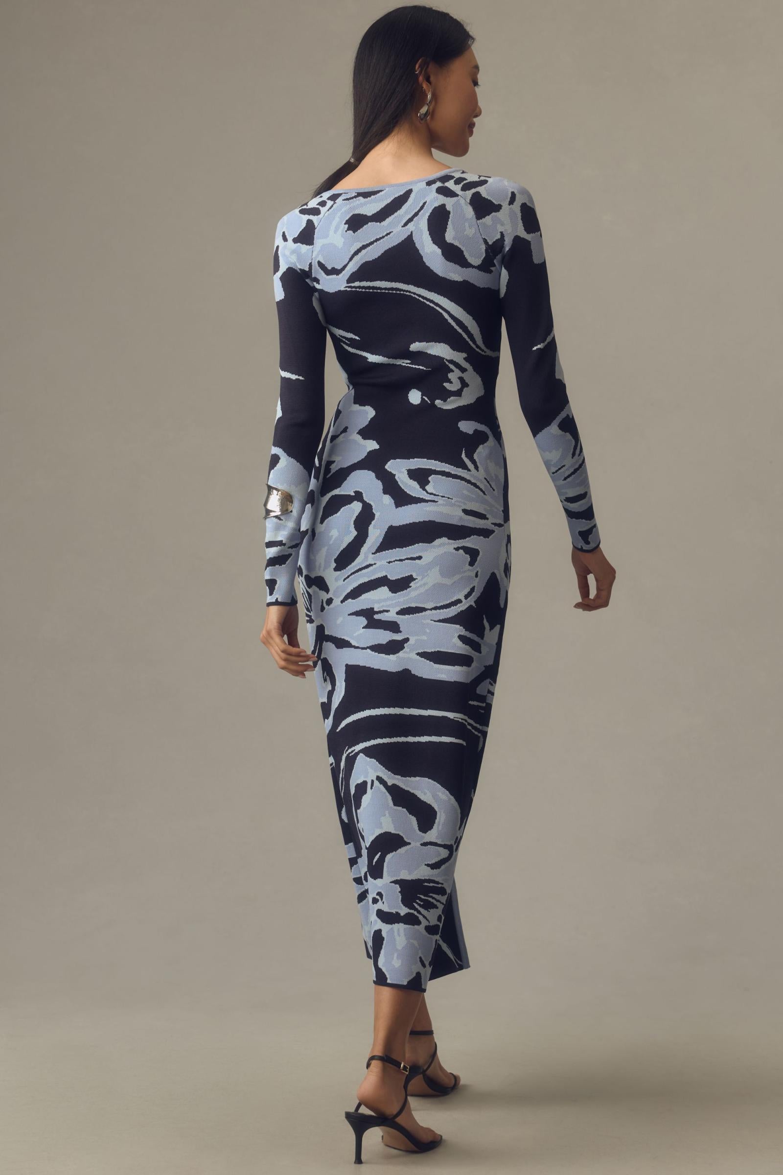 Significant Other Atlas Long-Sleeve Cutout Midi Dress