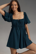 Load image into Gallery viewer, Pilcro Puff-Sleeve Babydoll Romper
