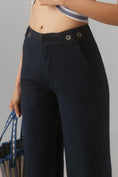 Load image into Gallery viewer, Pilcro Crop Wide-Leg Chino Trousers
