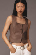 Load image into Gallery viewer, Flat White Faux Leather Vest
