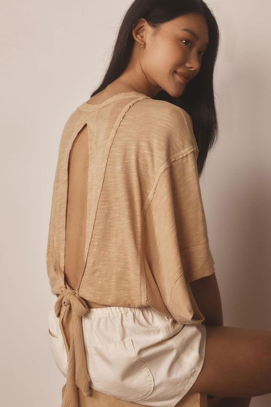 Pilcro Oversized Square-Sleeve Top