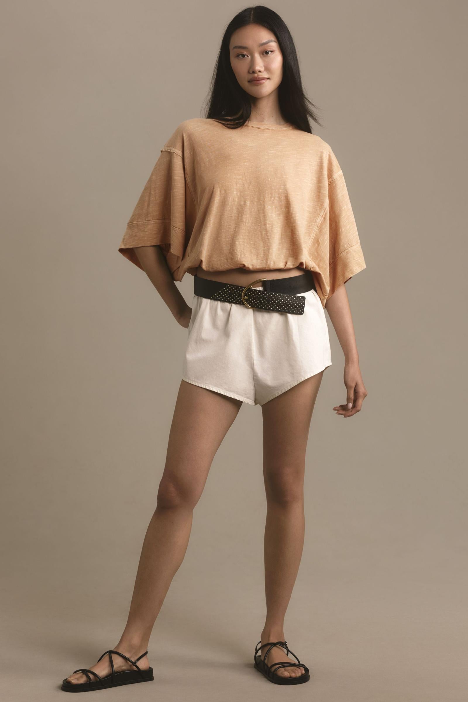 Pilcro Oversized Square-Sleeve Top