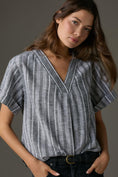 Load image into Gallery viewer, Pilcro Linen Henley Surf Shirt
