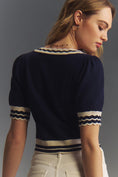 Load image into Gallery viewer, Maeve Short-Sleeve V-Neck Cardigan Sweater
