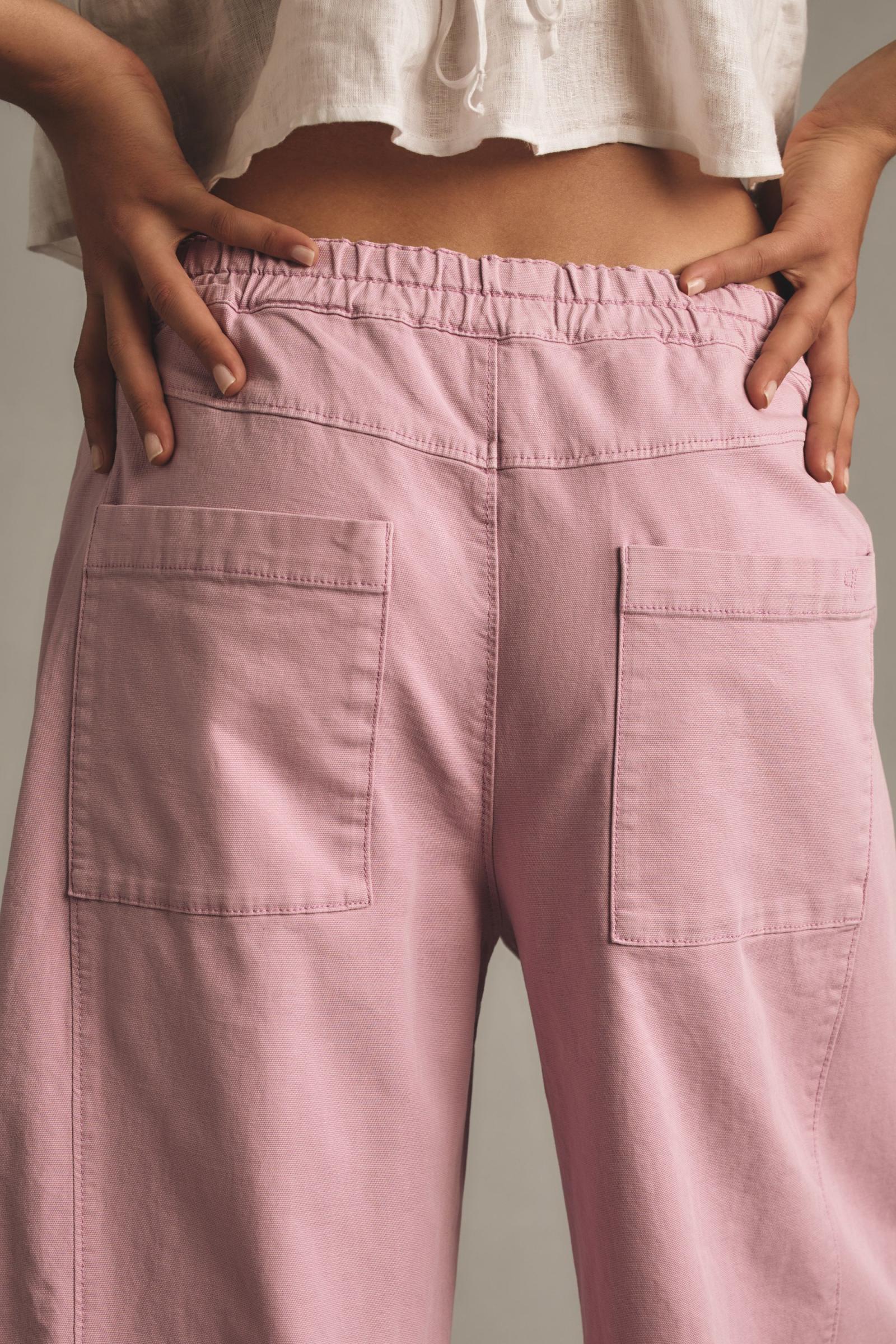 The Izzie Relaxed Pull-On Barrel Pants by Pilcro