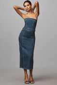 Load image into Gallery viewer, Good American Denim Tube Midi Dress
