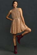 Load image into Gallery viewer, Maeve Sleeveless Mock-Neck Back-Bow Swing Mini Dress
