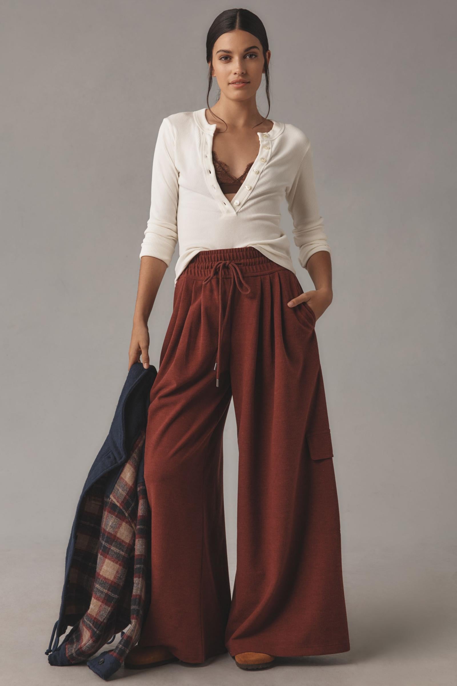 Maeve Weekender XL Wide-Leg Sweatpants