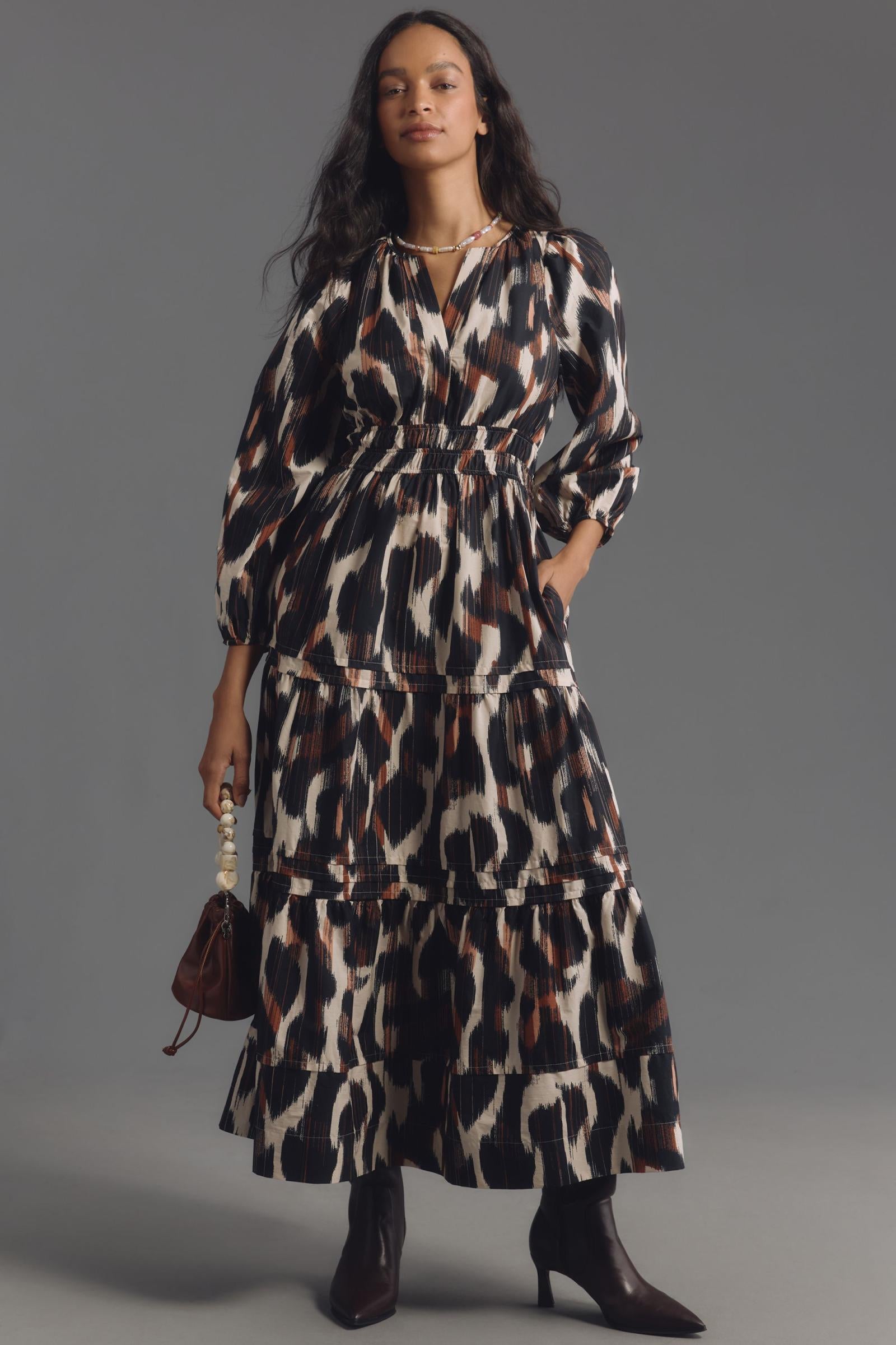 The Somerset Long-Sleeve Maxi Dress: Poplin Edition