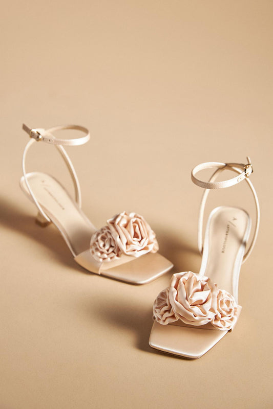 By Anthropologie Florette Kitten Heels