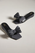 Load image into Gallery viewer, Maeve Bow Micro Wedge Sandals
