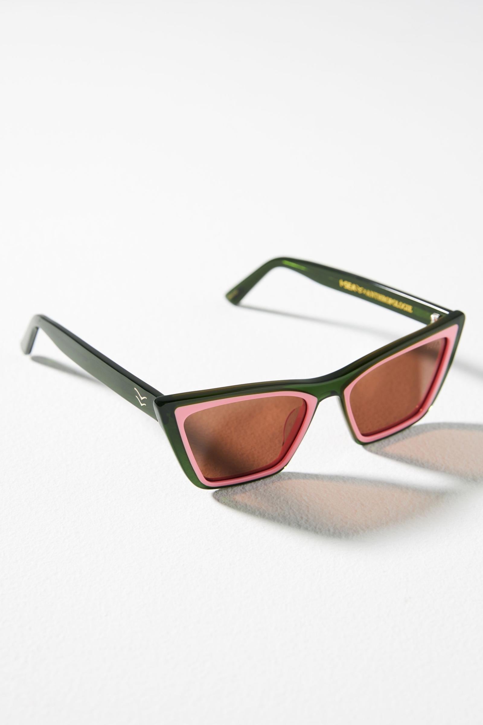 I-SEA x Anthropologie Rosy Colorblock Sunglasses