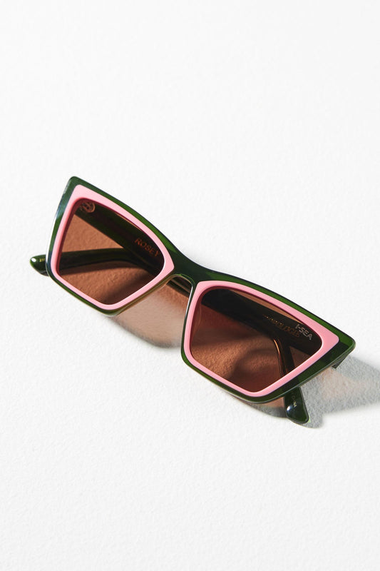 I-SEA x Anthropologie Rosy Colorblock Sunglasses