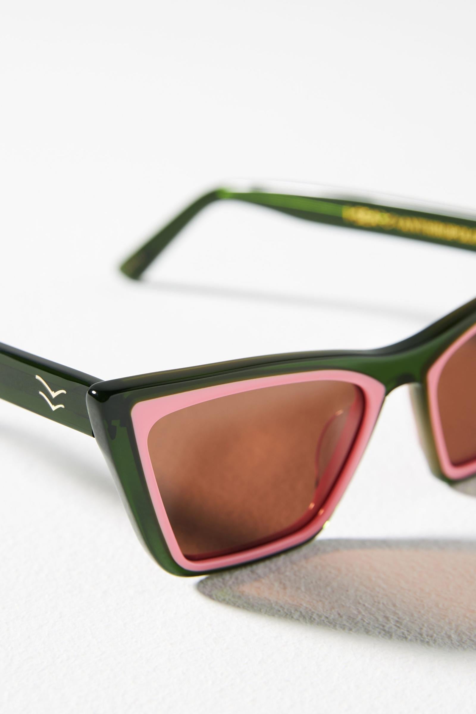 I-SEA x Anthropologie Rosy Colorblock Sunglasses