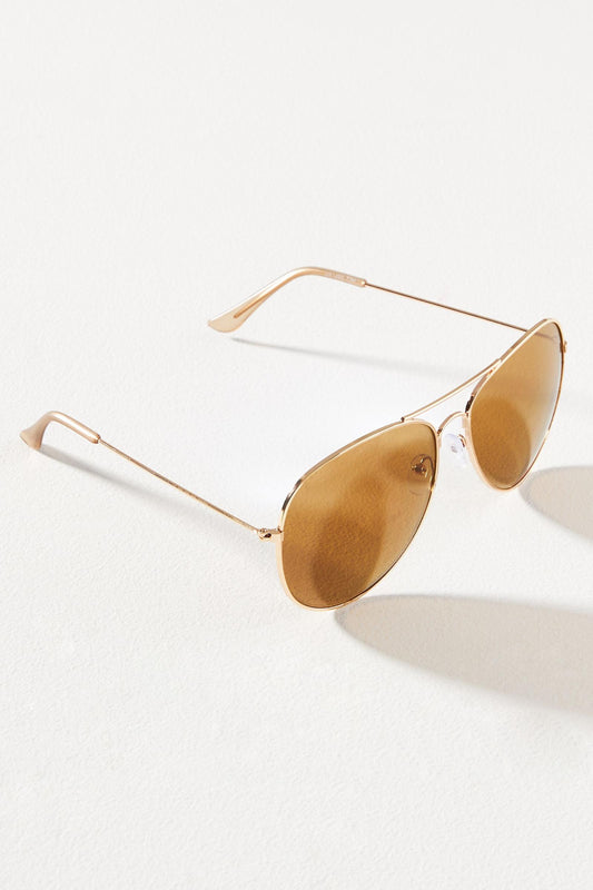 Tinted Aviator Sunglasses