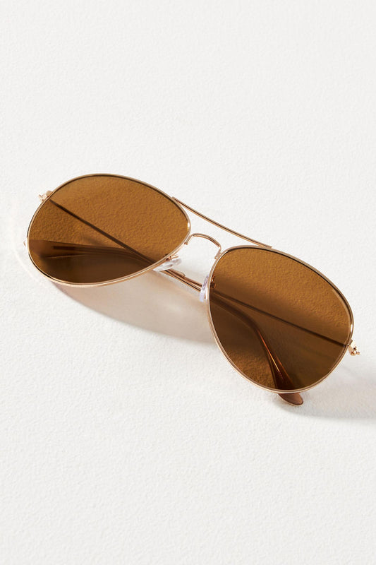 Tinted Aviator Sunglasses