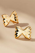 Load image into Gallery viewer, Frasier Sterling Bow Tie Pasta Post Earrings
