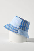 Load image into Gallery viewer, Cotton Pinstripe Bucket Hat
